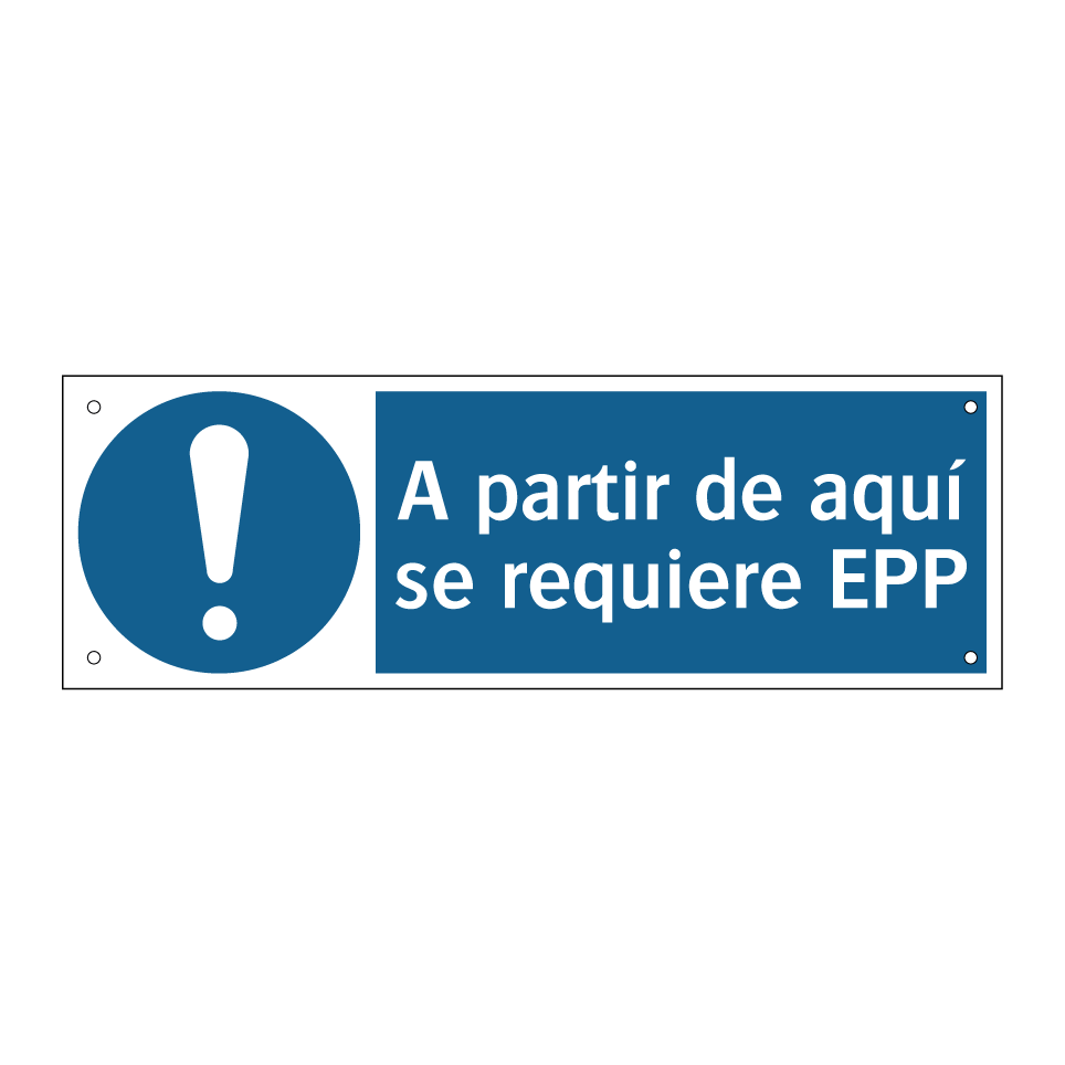 A partir de aquí se requiere EPP