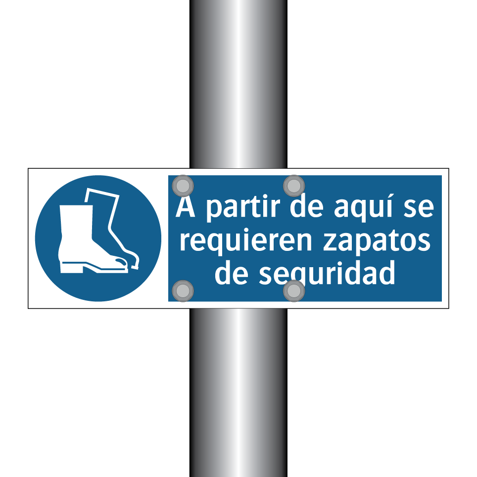 A partir de aquí se requieren zapatos de seguridad