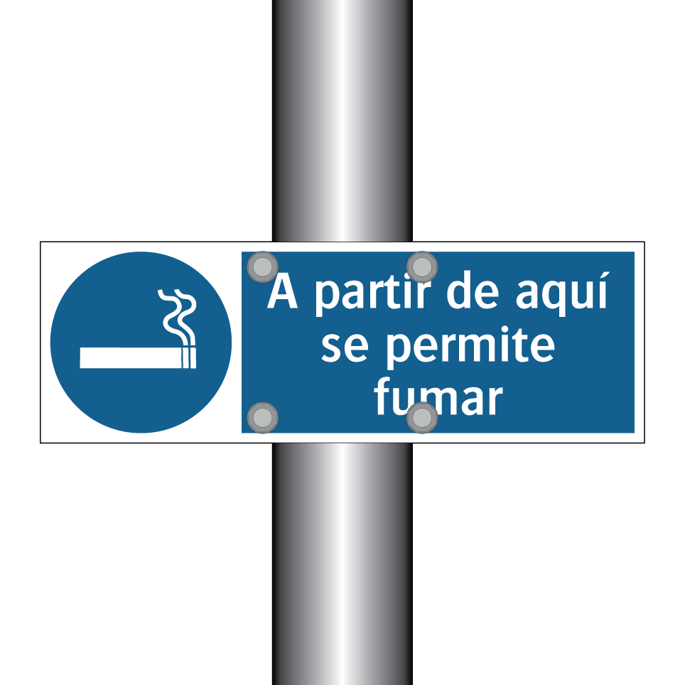 A partir de aquí se permite fumar