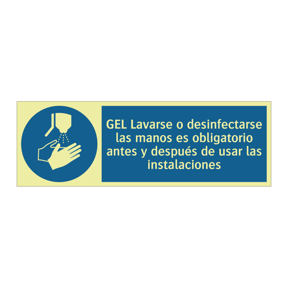 GEL Lavarse o desinfectarse las manos es obligatorio antes y después de usar las instalaciones