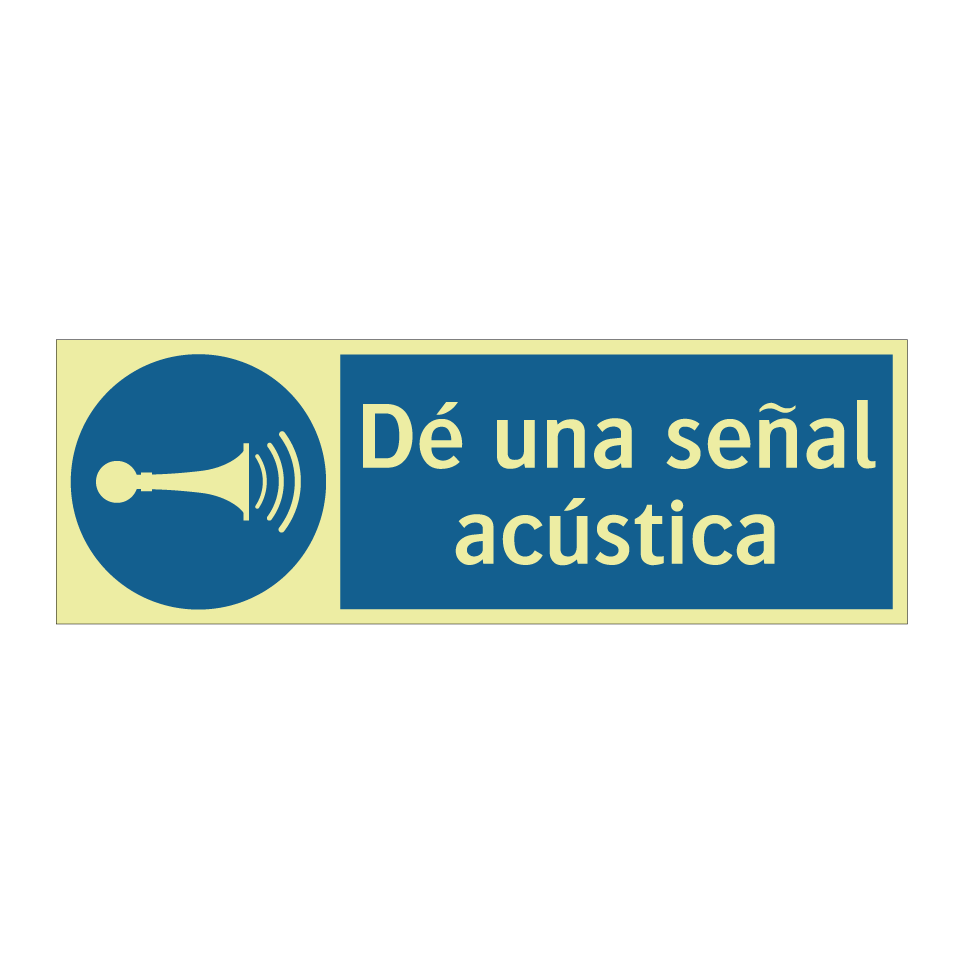 Dé una señal acústica