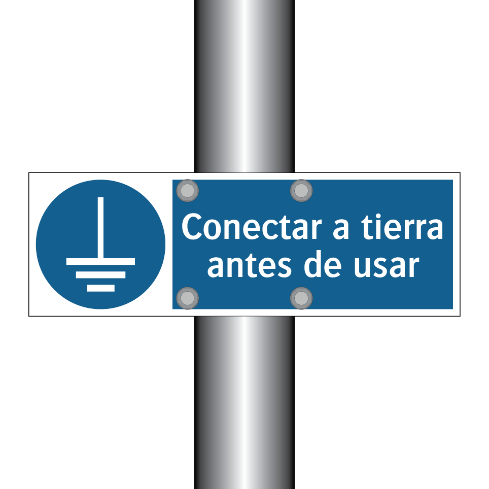 Conectar a tierra antes de usar