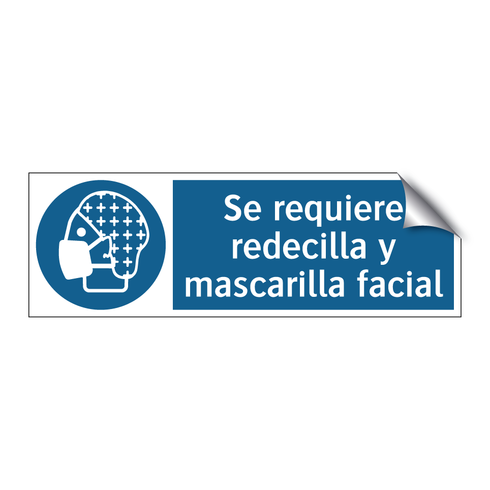 Se requiere redecilla y mascarilla facial