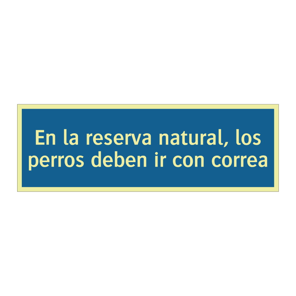 En la reserva natural, los perros deben ir con correa