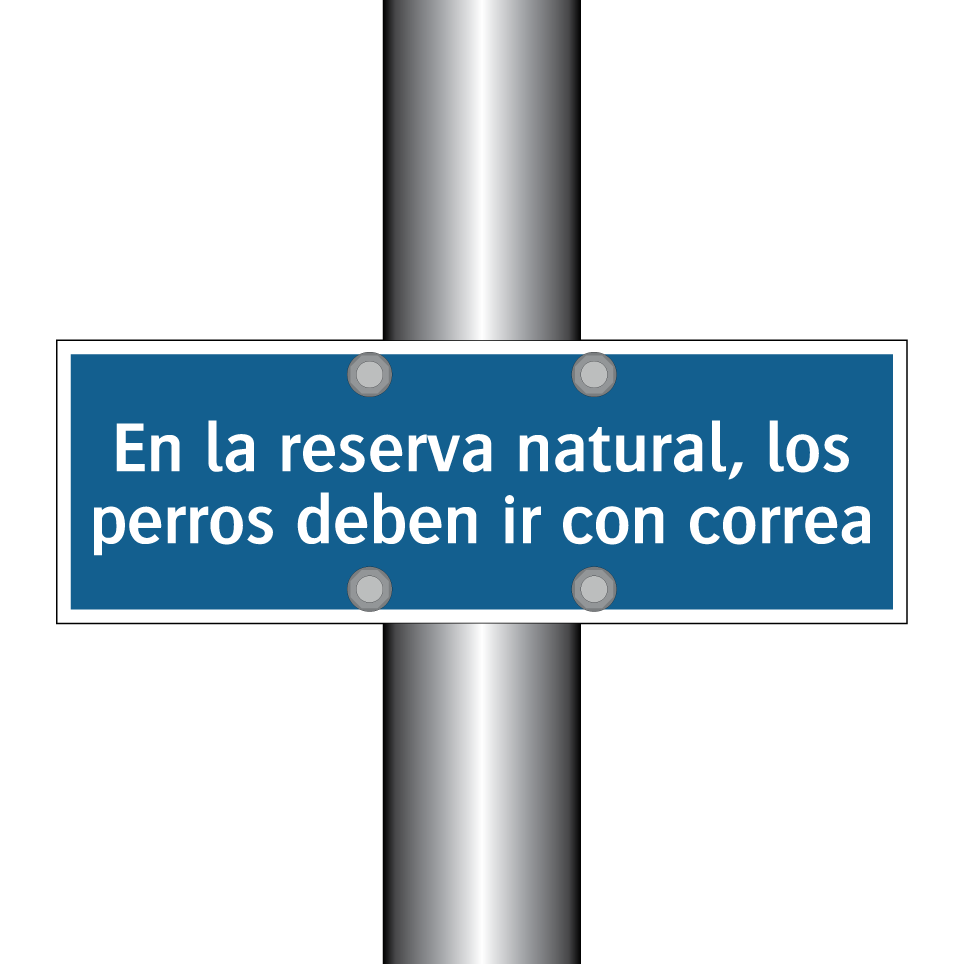 En la reserva natural, los perros deben ir con correa