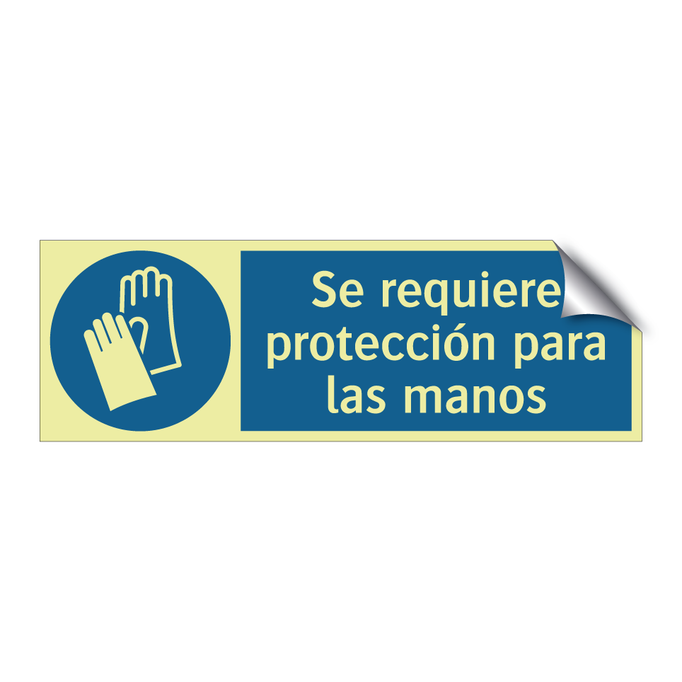 Se requiere protección para las manos