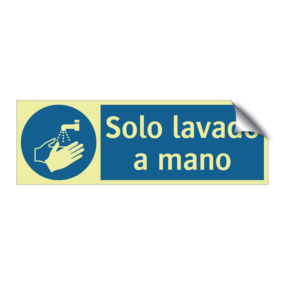 Solo lavado a mano