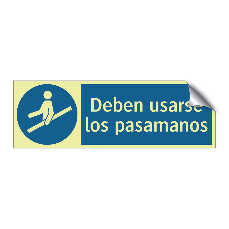 Deben usarse los pasamanos