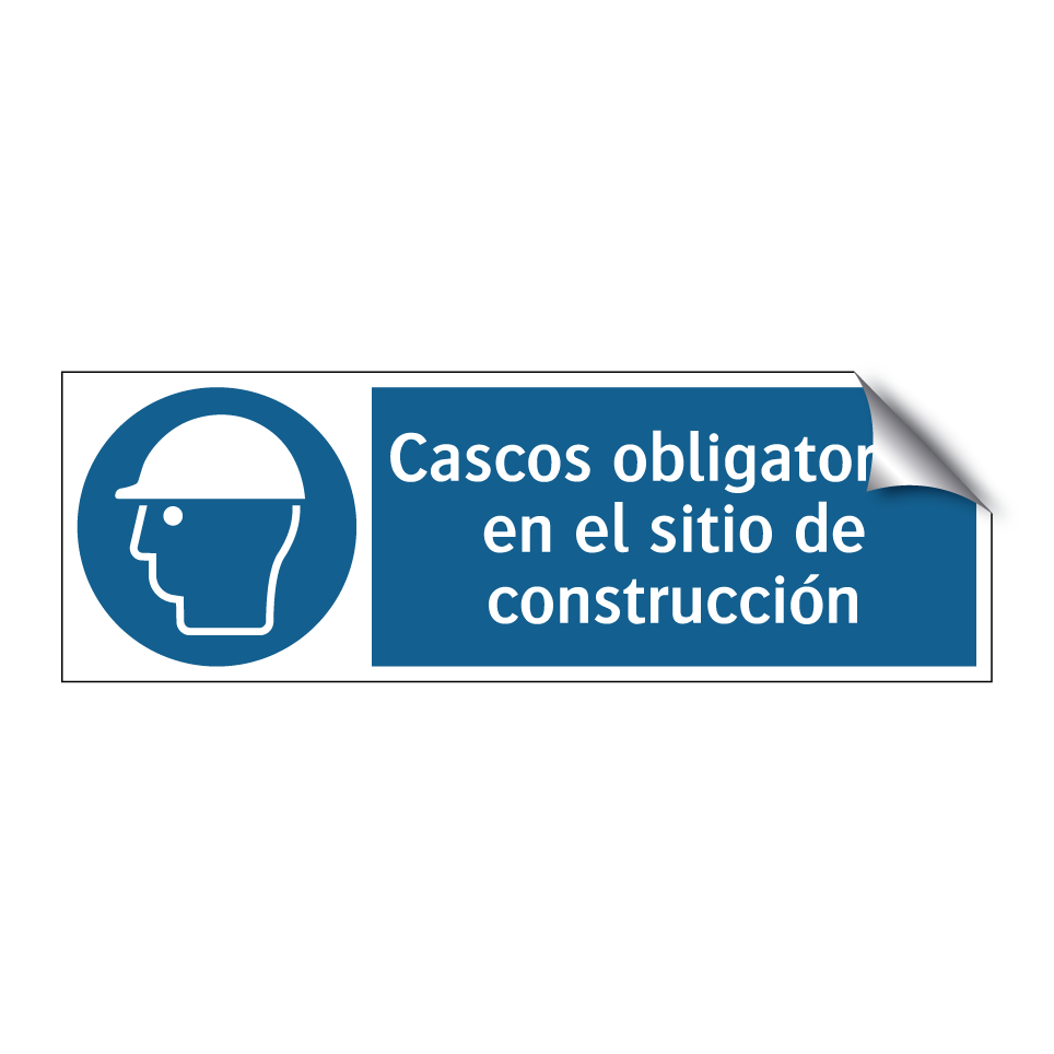 Cascos obligatorios en el sitio de construcción
