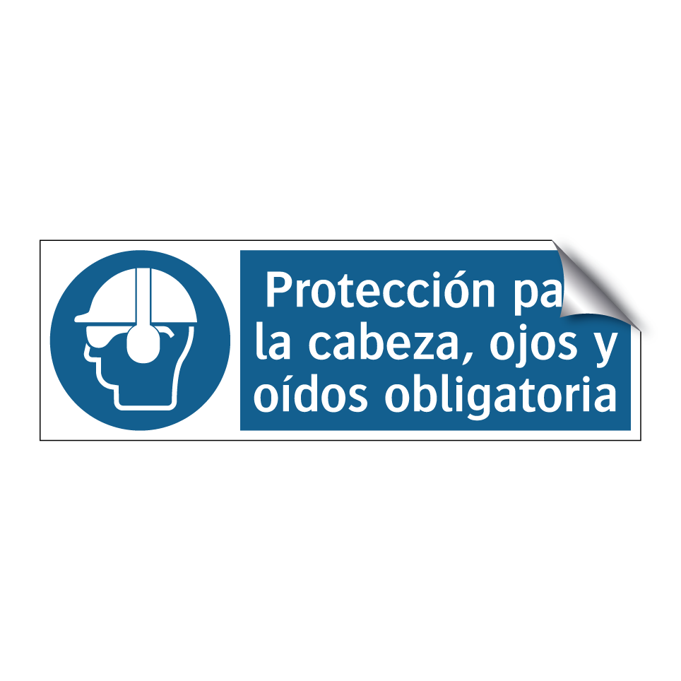 Protección para la cabeza, ojos y oídos obligatoria