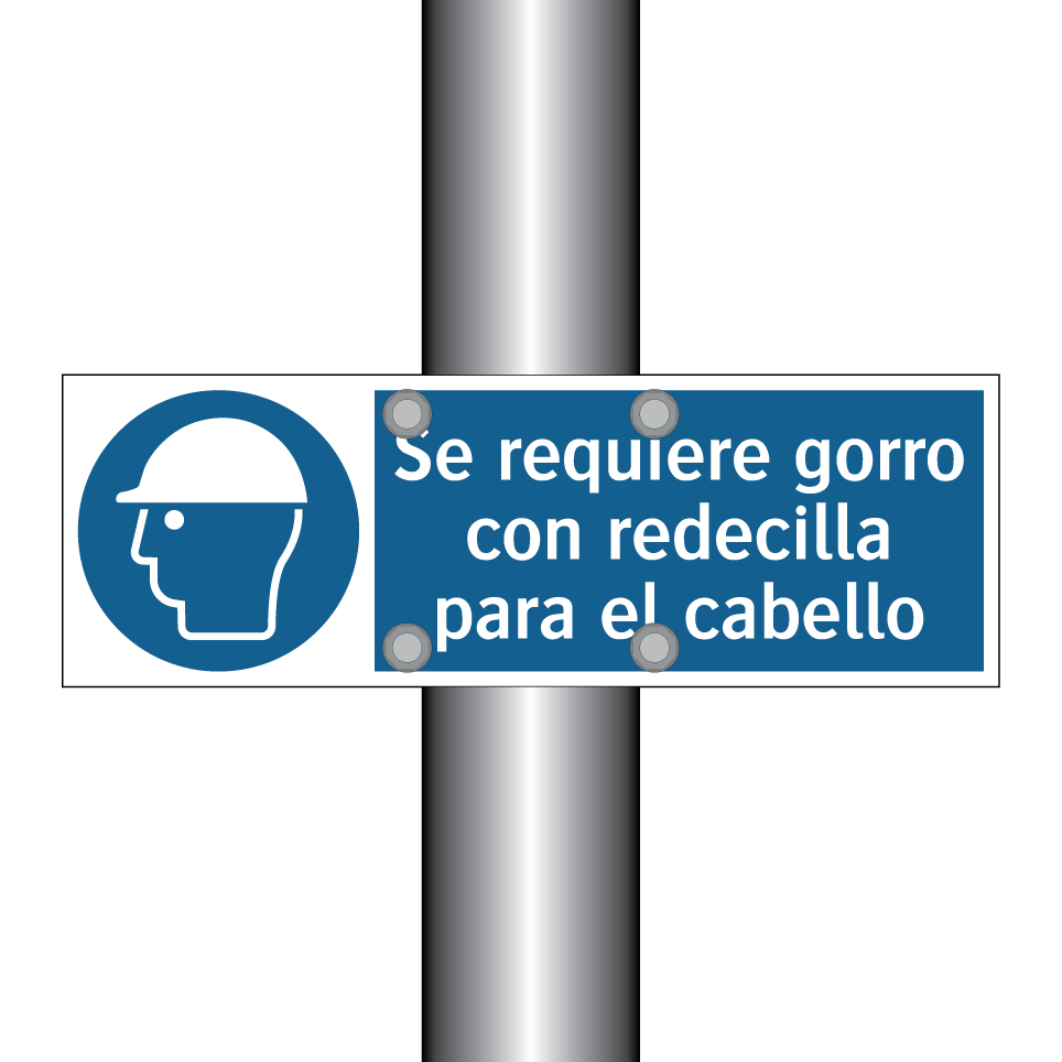 Se requiere gorro con redecilla para el cabello