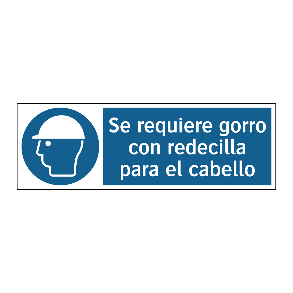 Se requiere gorro con redecilla para el cabello