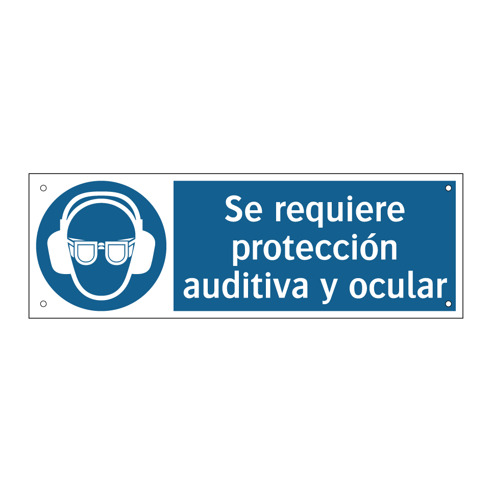 Se requiere protección auditiva y ocular