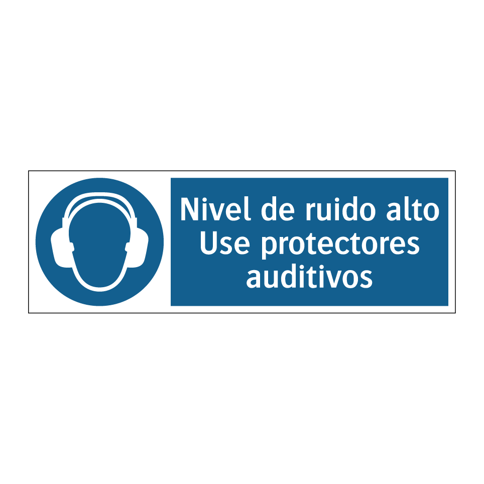 Nivel de ruido alto Use protectores auditivos
