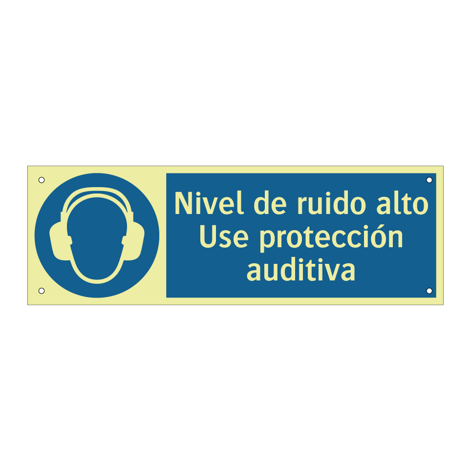 Nivel de ruido alto Use protección auditiva