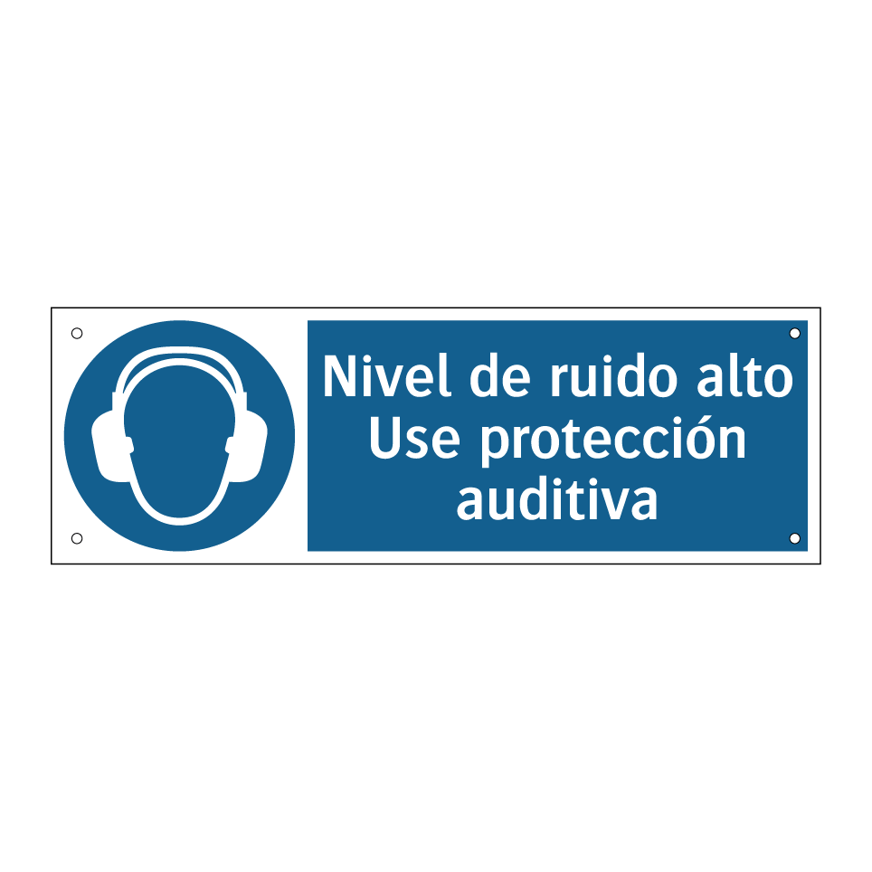 Nivel de ruido alto Use protección auditiva