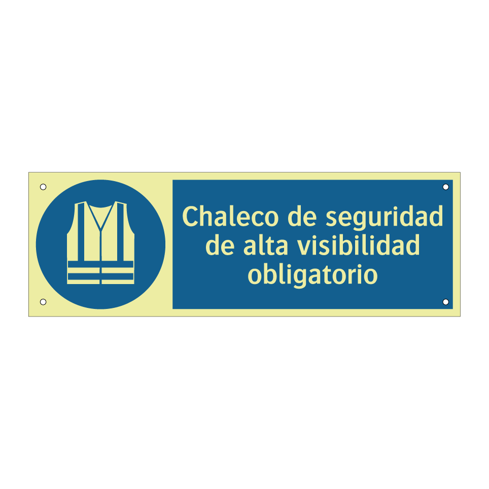 Chaleco de seguridad de alta visibilidad obligatorio