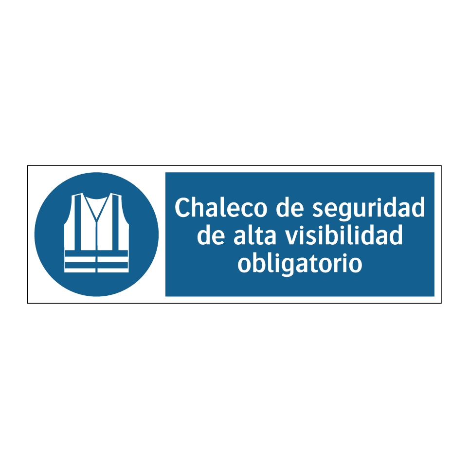 Chaleco de seguridad de alta visibilidad obligatorio