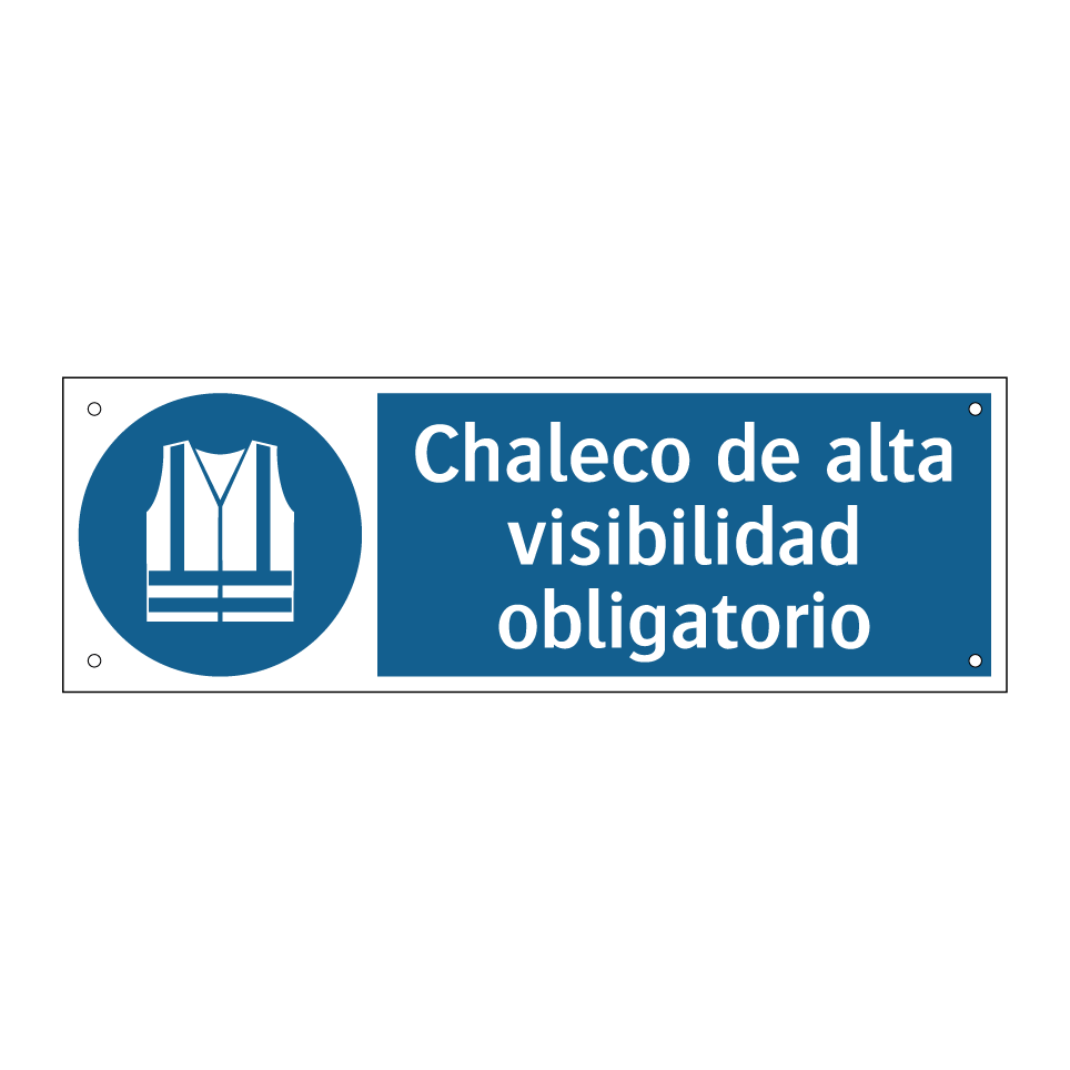Chaleco de alta visibilidad obligatorio