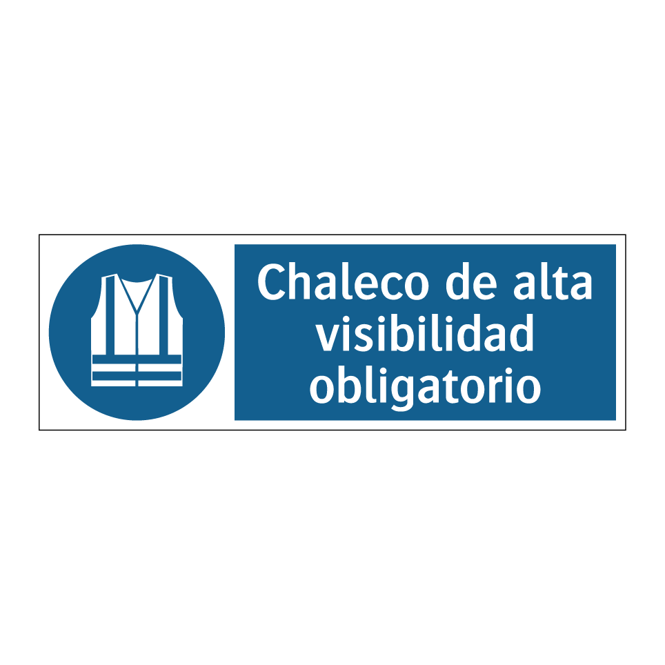 Chaleco de alta visibilidad obligatorio