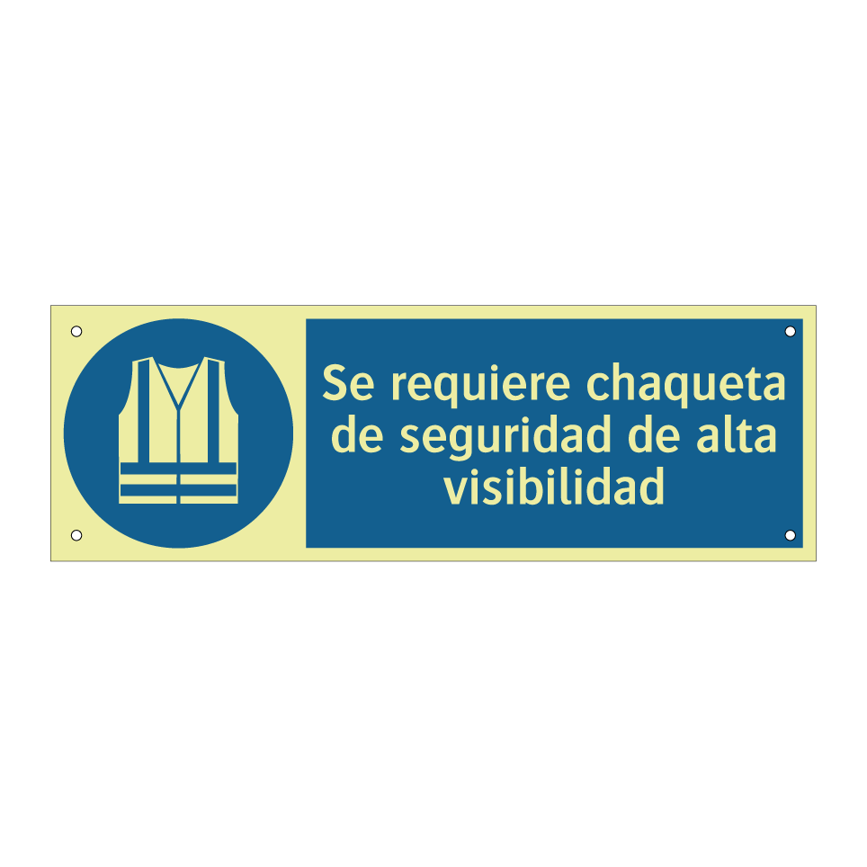 Se requiere chaqueta de seguridad de alta visibilidad