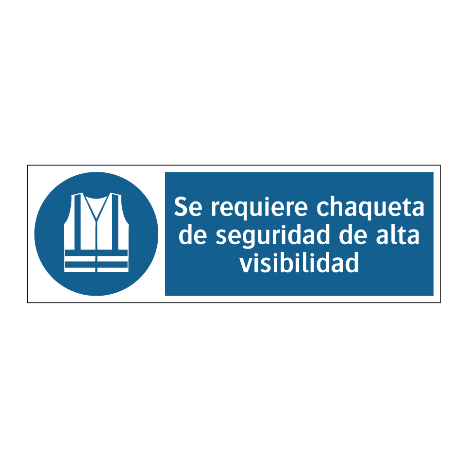 Se requiere chaqueta de seguridad de alta visibilidad