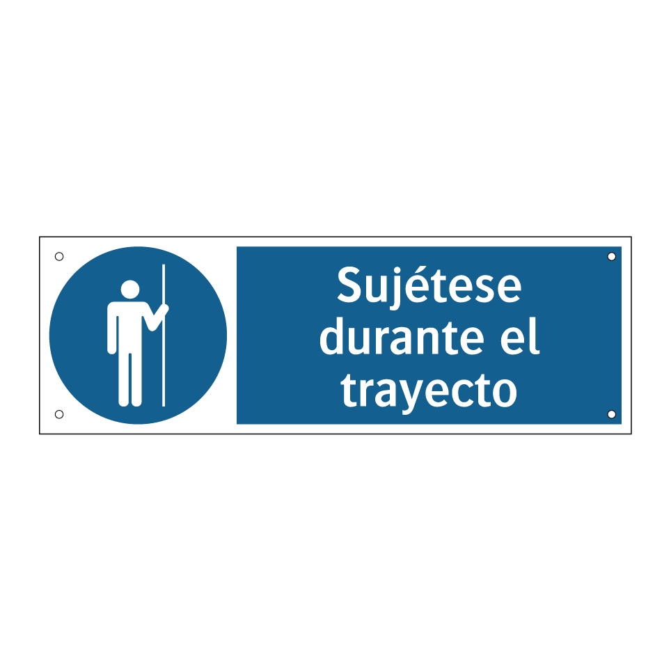 Sujétese durante el trayecto