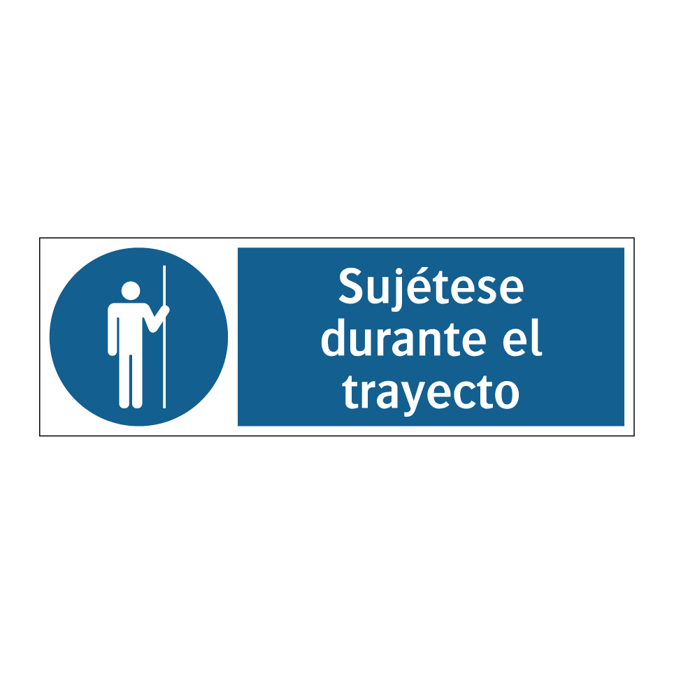 Sujétese durante el trayecto