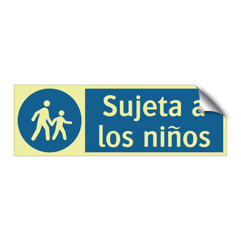 Sujeta a los niños