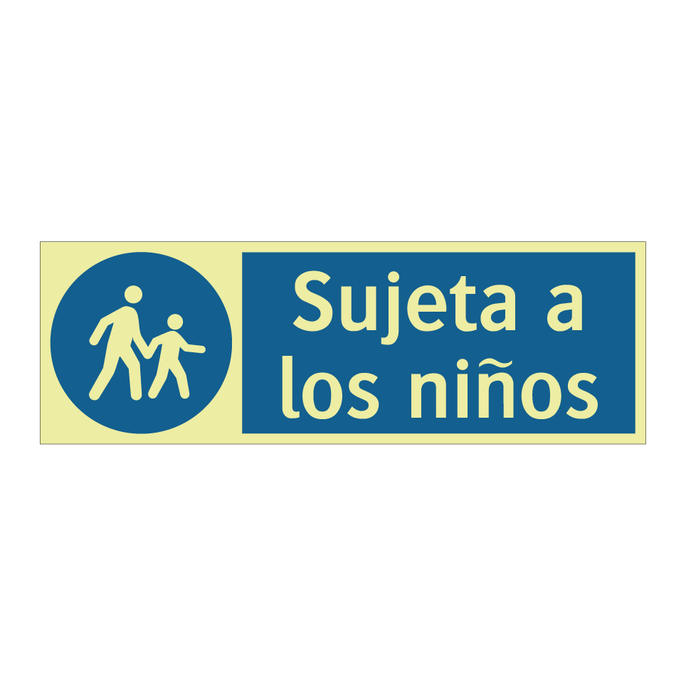 Sujeta a los niños