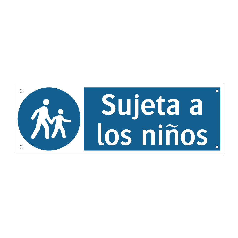 Sujeta a los niños