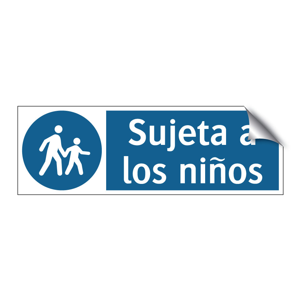 Sujeta a los niños