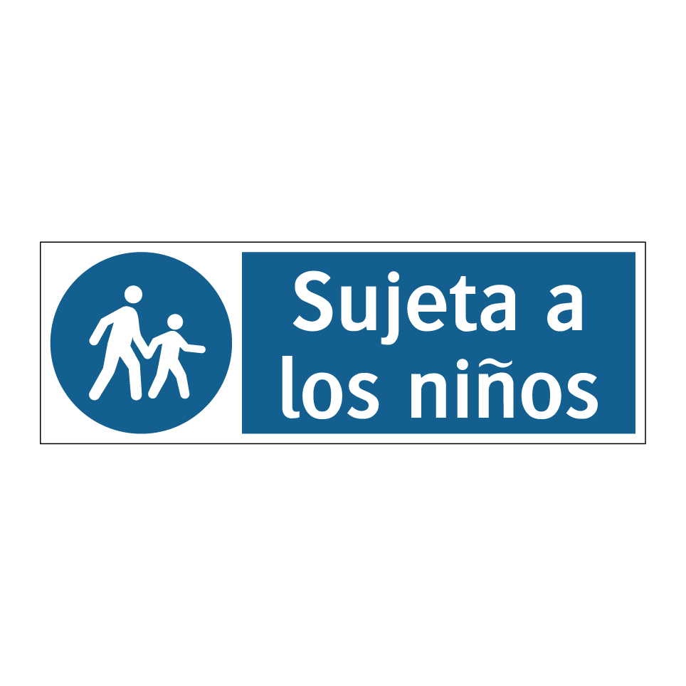Sujeta a los niños