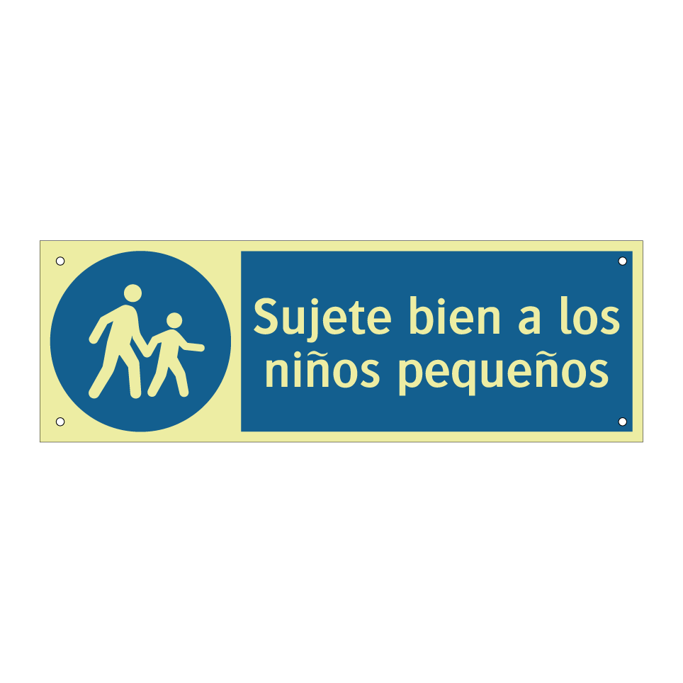 Sujete bien a los niños pequeños