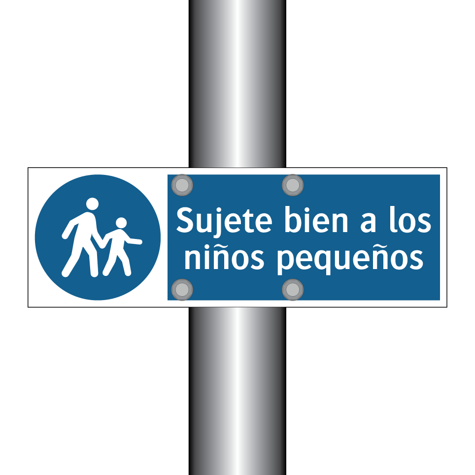 Sujete bien a los niños pequeños