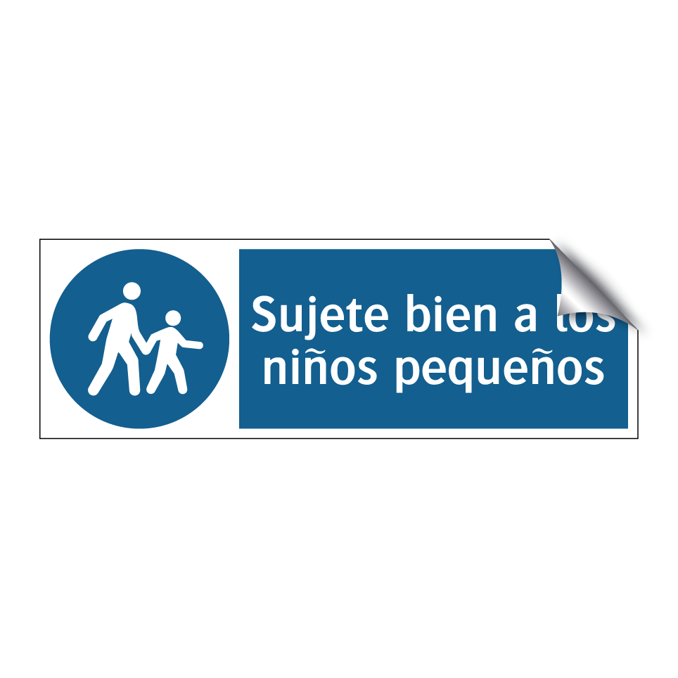 Sujete bien a los niños pequeños