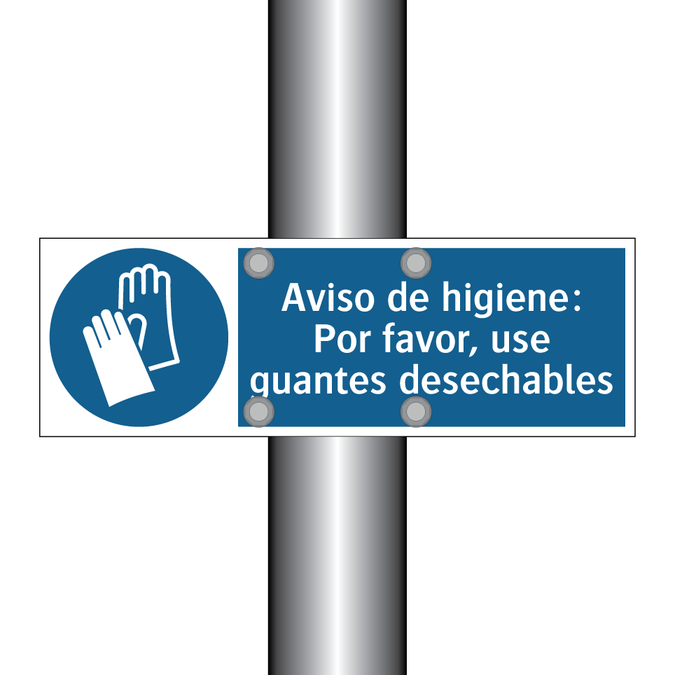 Aviso de higiene: Por favor, use guantes desechables