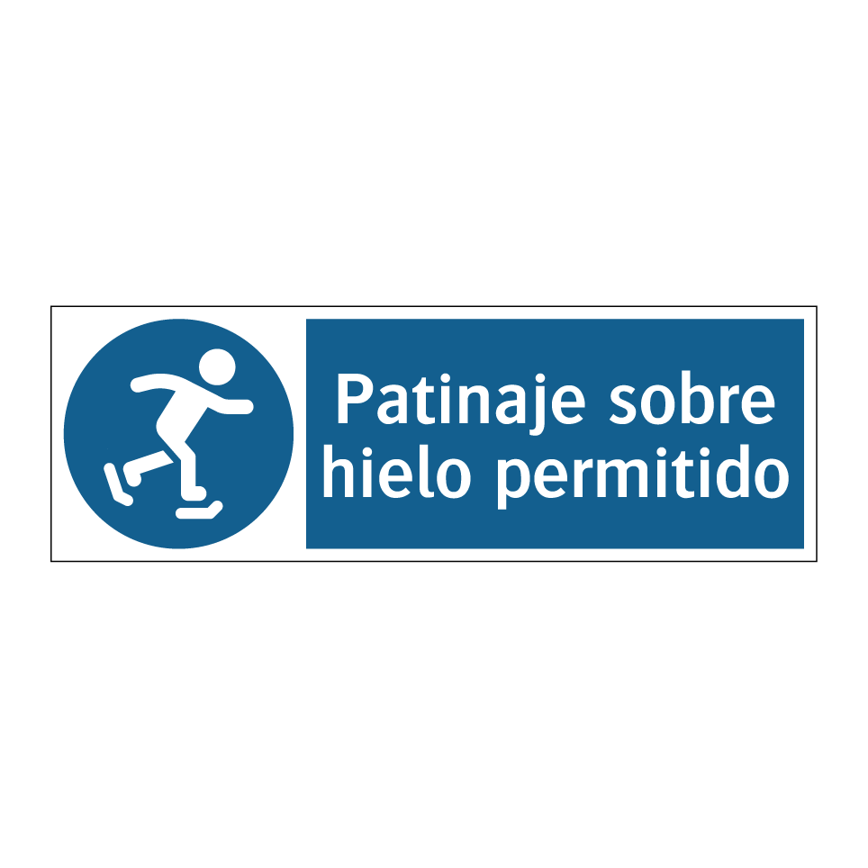 Patinaje sobre hielo permitido