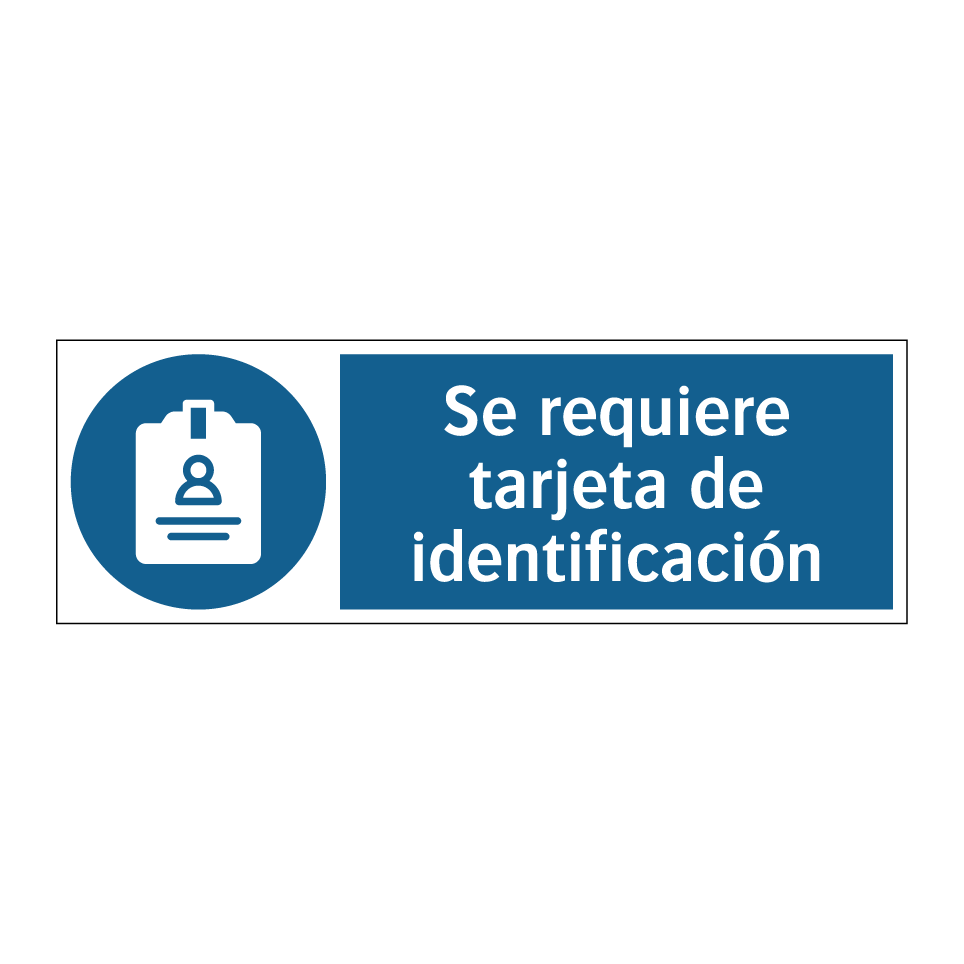 Se requiere tarjeta de identificación
