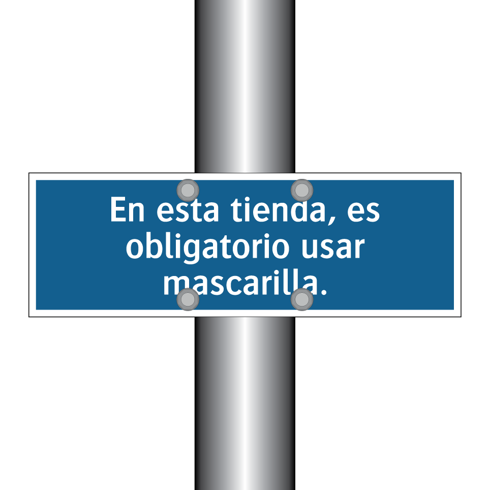 En esta tienda, es obligatorio usar mascarilla.