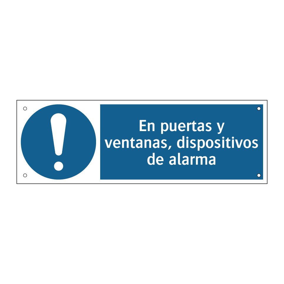 En puertas y ventanas, dispositivos de alarma