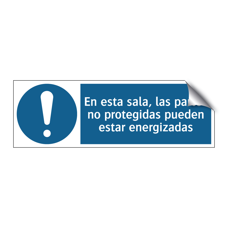 En esta sala, las partes no protegidas pueden estar energizadas
