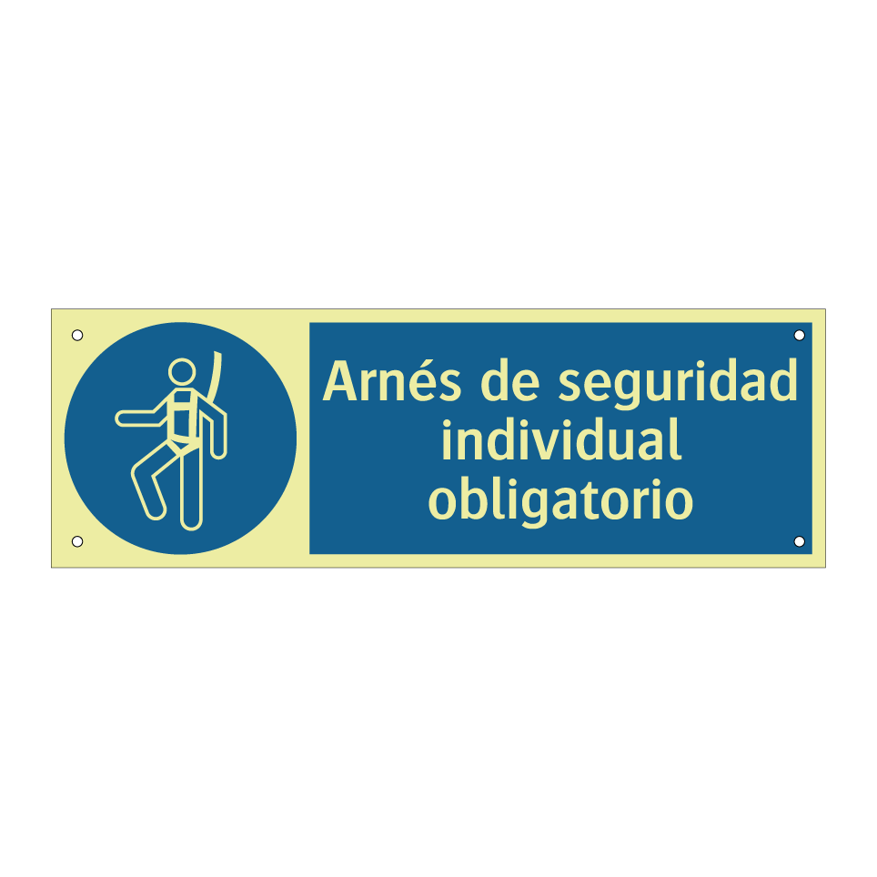 Arnés de seguridad individual obligatorio