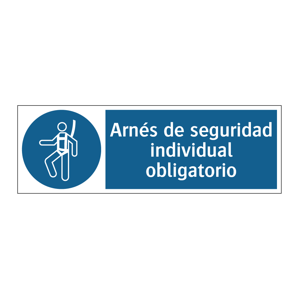 Arnés de seguridad individual obligatorio