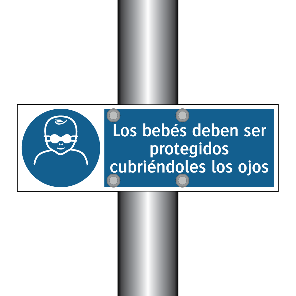 Los bebés deben ser protegidos cubriéndoles los ojos