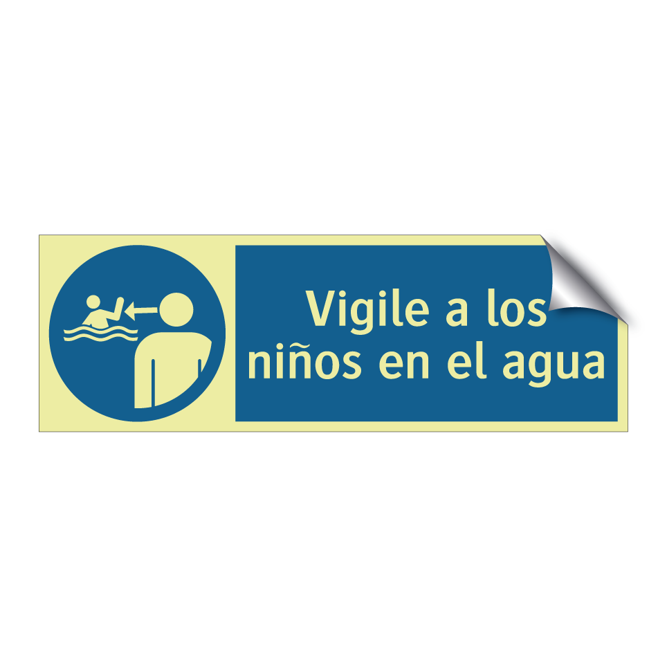 Vigile a los niños en el agua