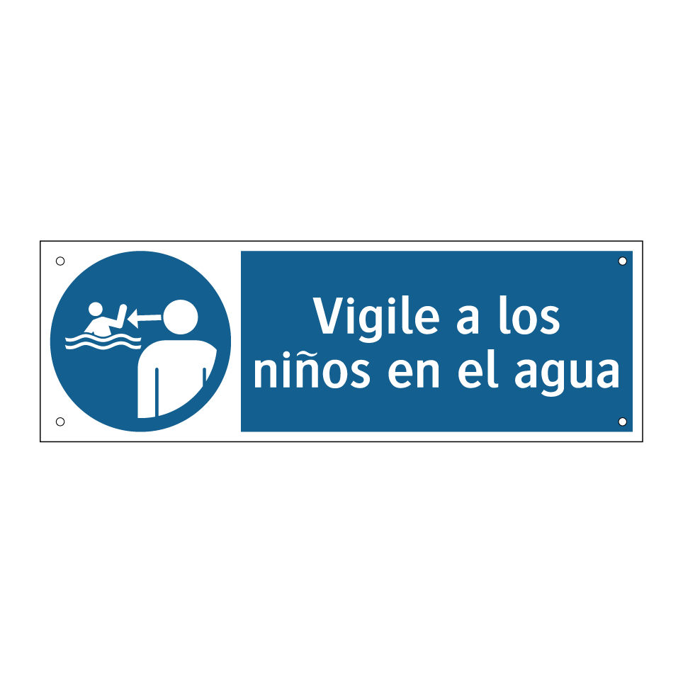 Vigile a los niños en el agua
