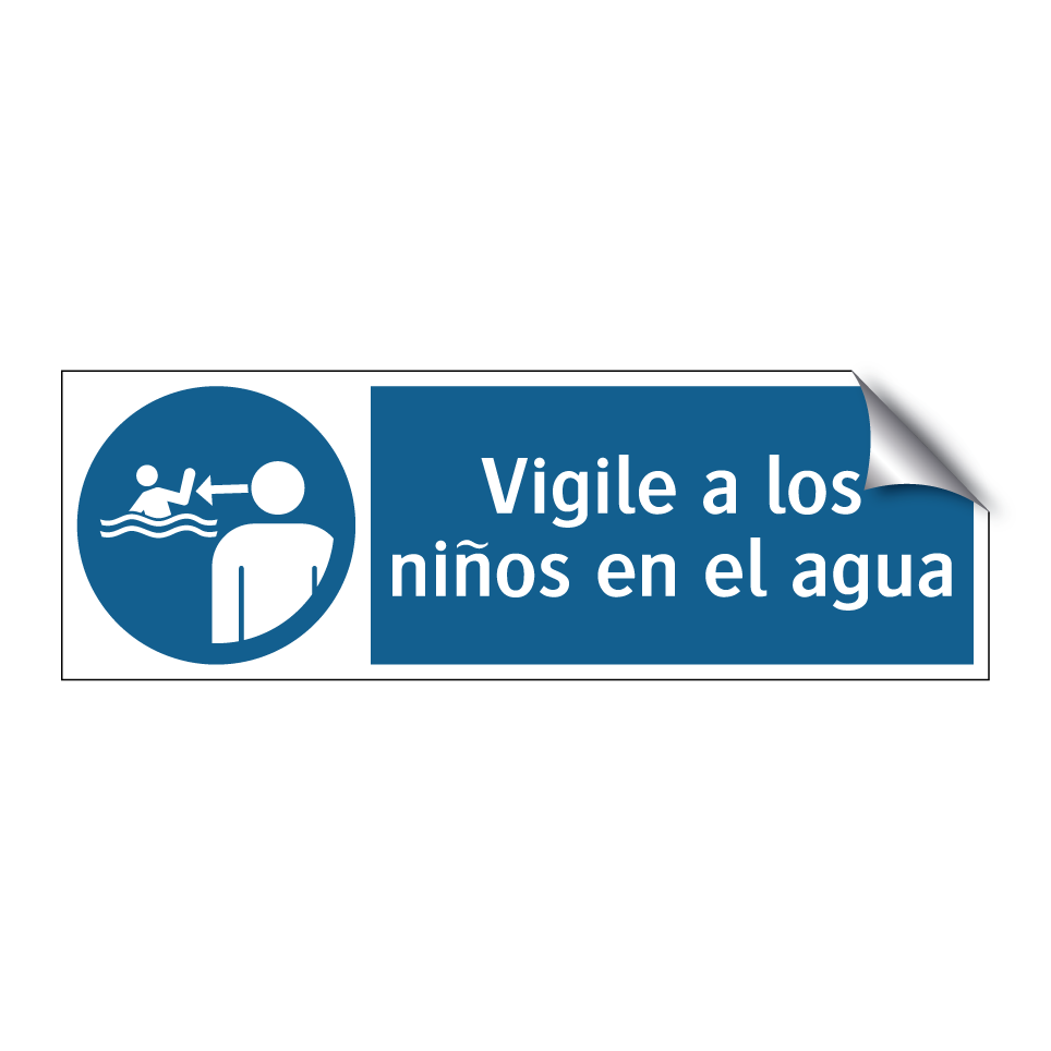 Vigile a los niños en el agua