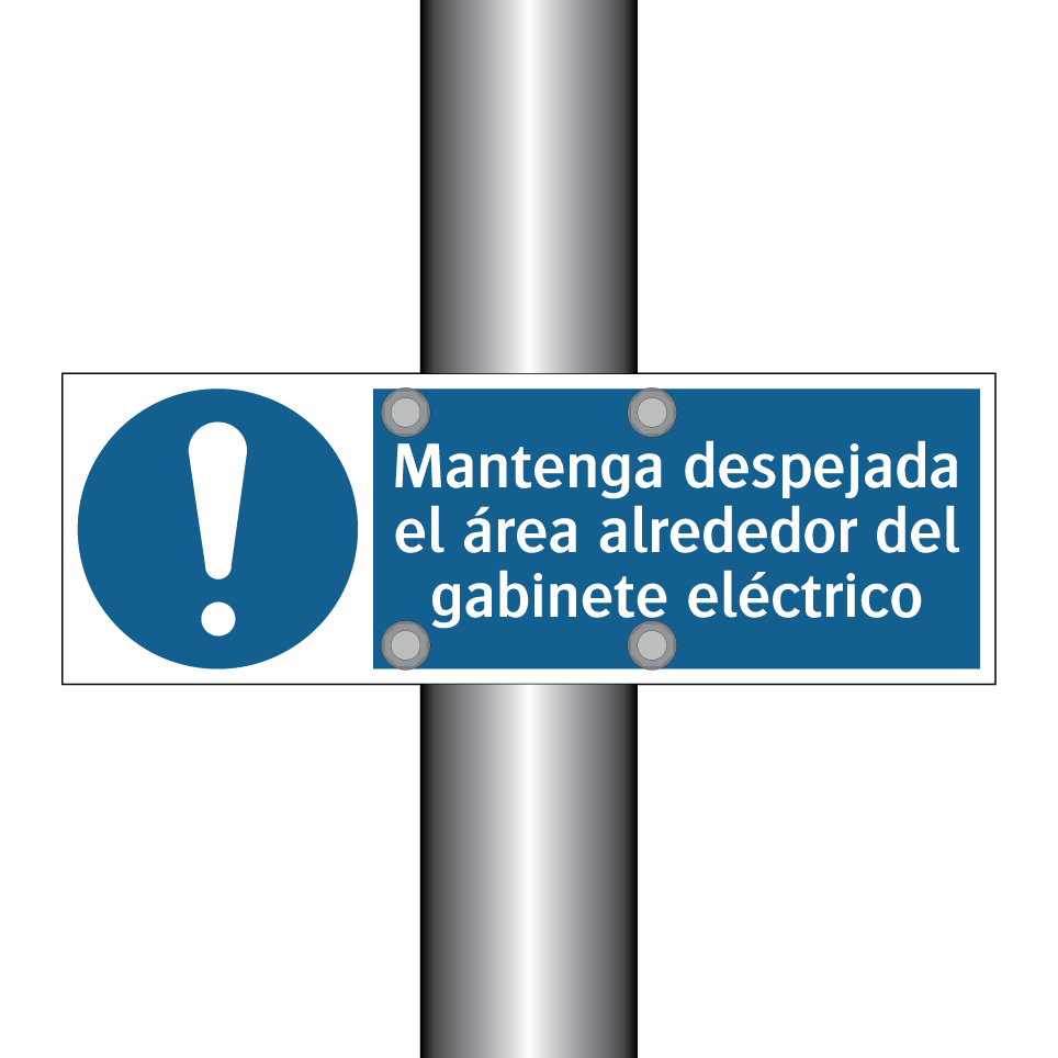 Mantenga despejada el área alrededor del gabinete eléctrico