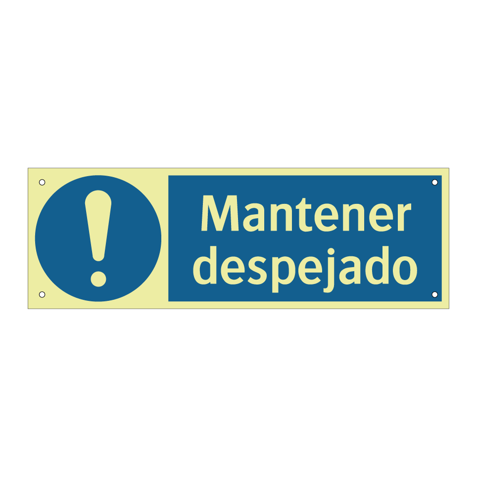 Mantener despejado